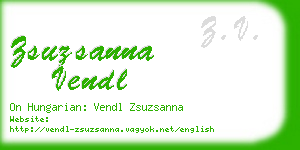 zsuzsanna vendl business card